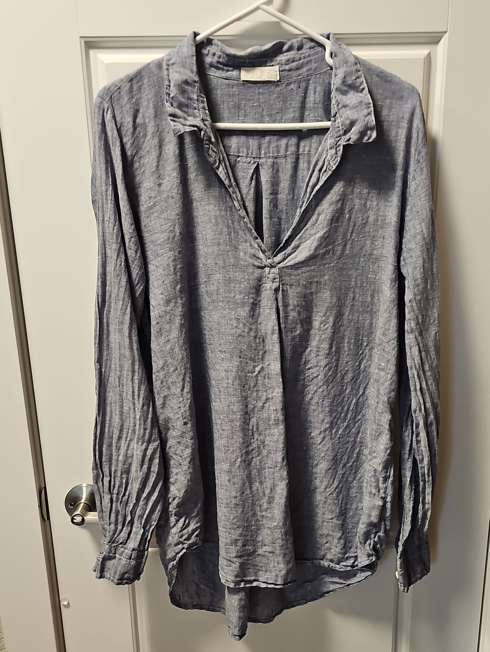 CP Shades Linen Chambray Top Small
